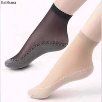 10pairs high quality women socks velvet silk spring summer socks breathable soft cotton bottom wicking slip resistant short sock