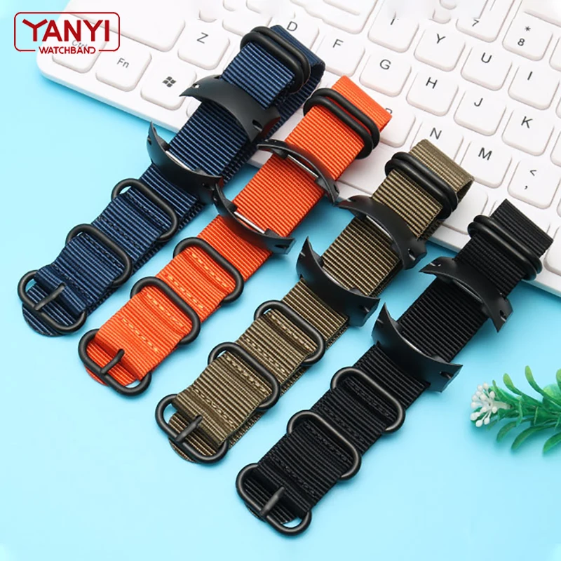 Nylon watchband for sunnto D4 D4i watch strap waterproof belt with rubber Interface Terminals Adapters wristwatches band