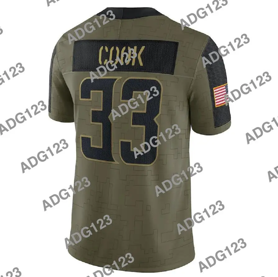 

embroidery Minnesota Men Dalvin Cook 2021 Salute To Service Limited Jersey