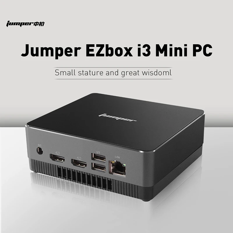 Новый джемпер EZbox I3 Мини ПК Intel 5005U изображения HD 8 ГБ 128 2 4G + 5G Wi Fi гигабитный Windows 10