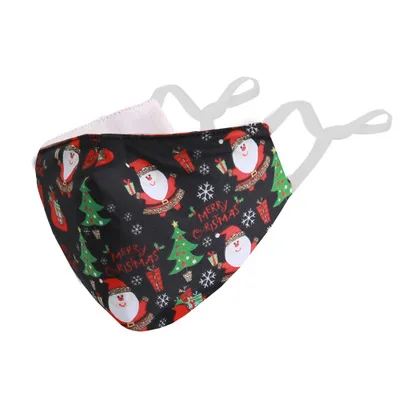 

New Cotton Adult Merry Christmas Party Mask Fashion Washable Keep Warm Face Mask Mouth Cover Breathable Women Cloth Face mask