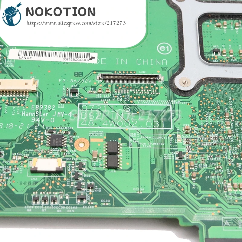 Материнская плата NOKOTION для ноутбука Dell Inspiron 1525 материнская 965GM DDR2 свободный ЦП CN