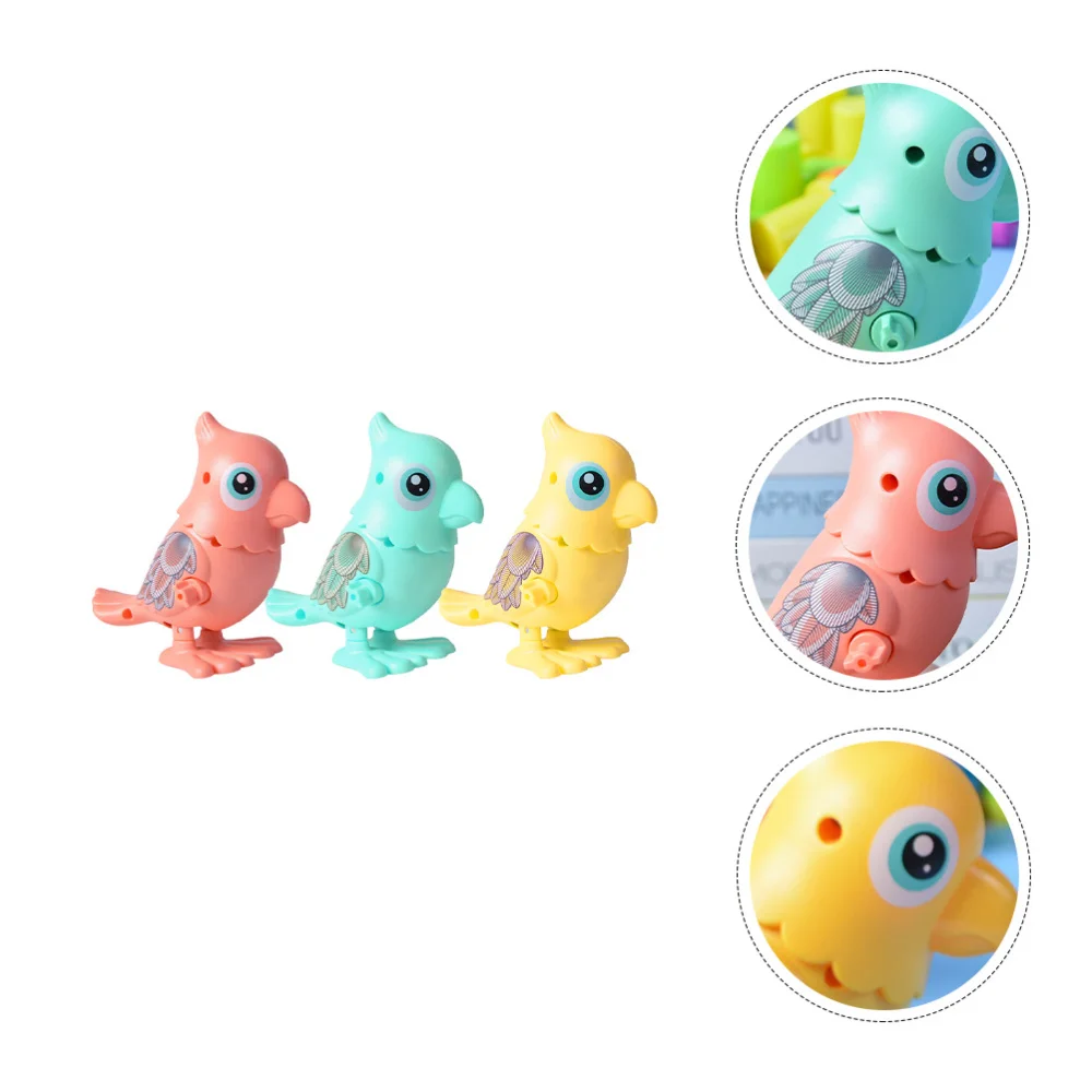 

3pcs Wind-up Chicken Toys Animal Wind-up Toys for Kids Toddler (Random Color)