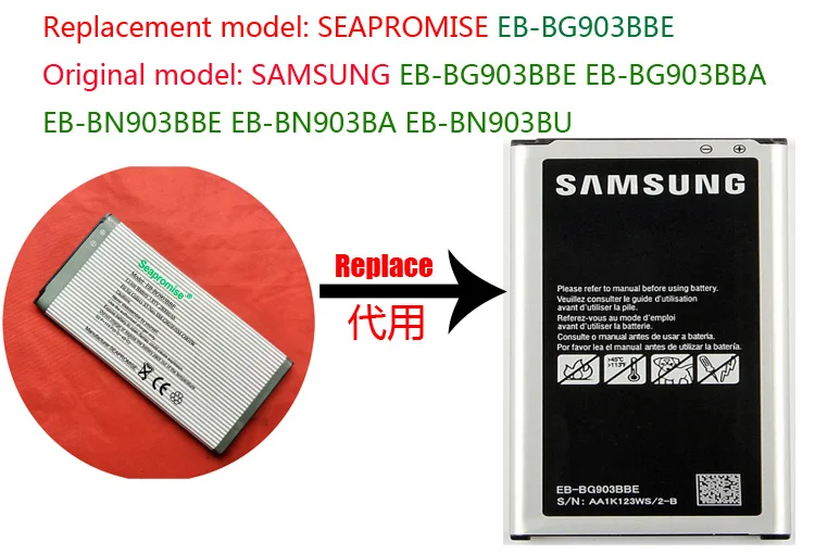 Аккумулятор reeshipping розничная продажа для Galaxy S5 Neo EB BG903BBE Duos SM G903FD G903F samsung