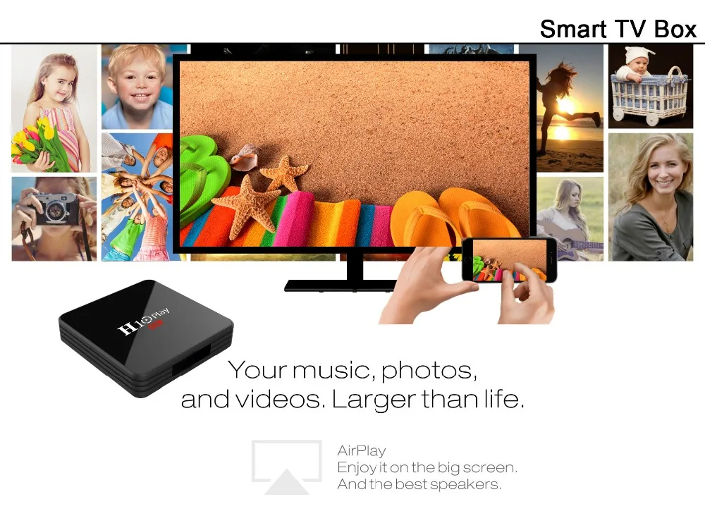 H10 Play tv Box Android 9,0 4 ГБ 32 ГБ 64 Гб Smart tv BOX Allwinner H6 четырехъядерный 6K HDR 2,4 ГГц Wifi Google плеер телеприставка