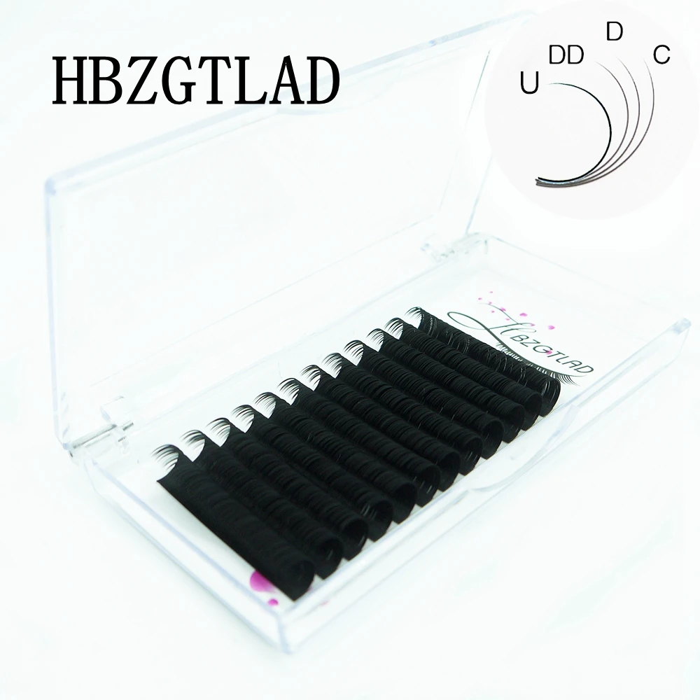 HBZGTLAD C/D/DD curl 10-20mm Faux lash individual eyelash extension lashes maquiagem cilios soft natural eyelash extension tools