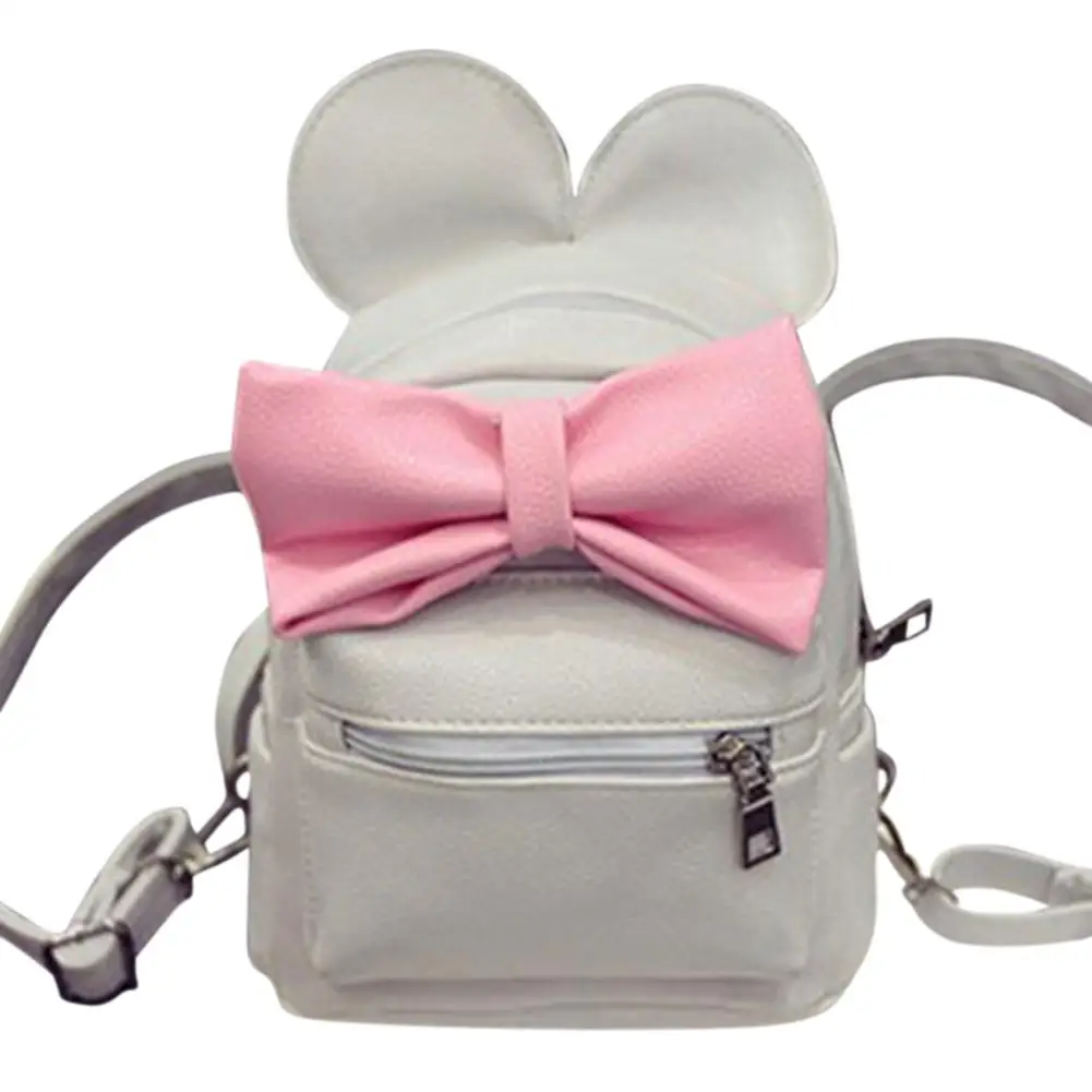 Женский мини-рюкзак banabanma школьный рюкзак в стиле преппи с ушками Микки и бантом