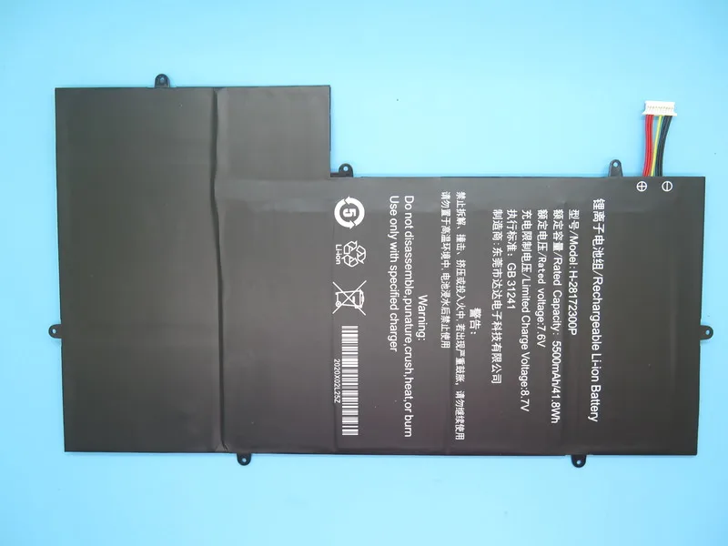 Новый оригинальный аккумулятор для Teclast F15 H 28172300P 7 6 V 5500mAh|Аккумуляторы ноутбуков|