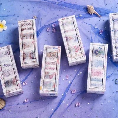 5pcsFantasy Star волшебное украшение скрапбук маскирующая лента сплошной цвет бумажная