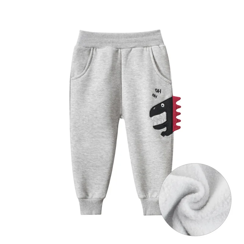 

Bambino New Year 2021 Sweatpants Warm Pants Kids Clothes Children Clothing Winter Pants for Boys Dinosaur School Trousers
