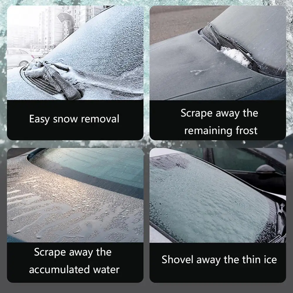

1PC Ice Scraper Removal Car Windshield Window Cleaning Scraping Tool TPU Auto Ice Breaker Shovel