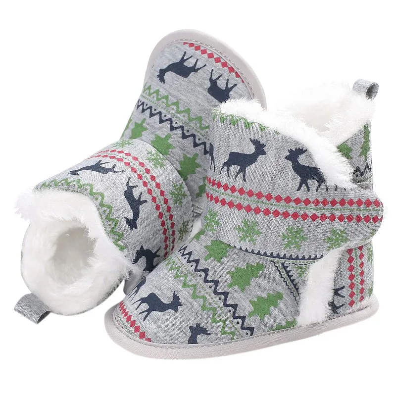 Детские зимние осенние теплые рождественские сапоги для маленьких мальчиков и