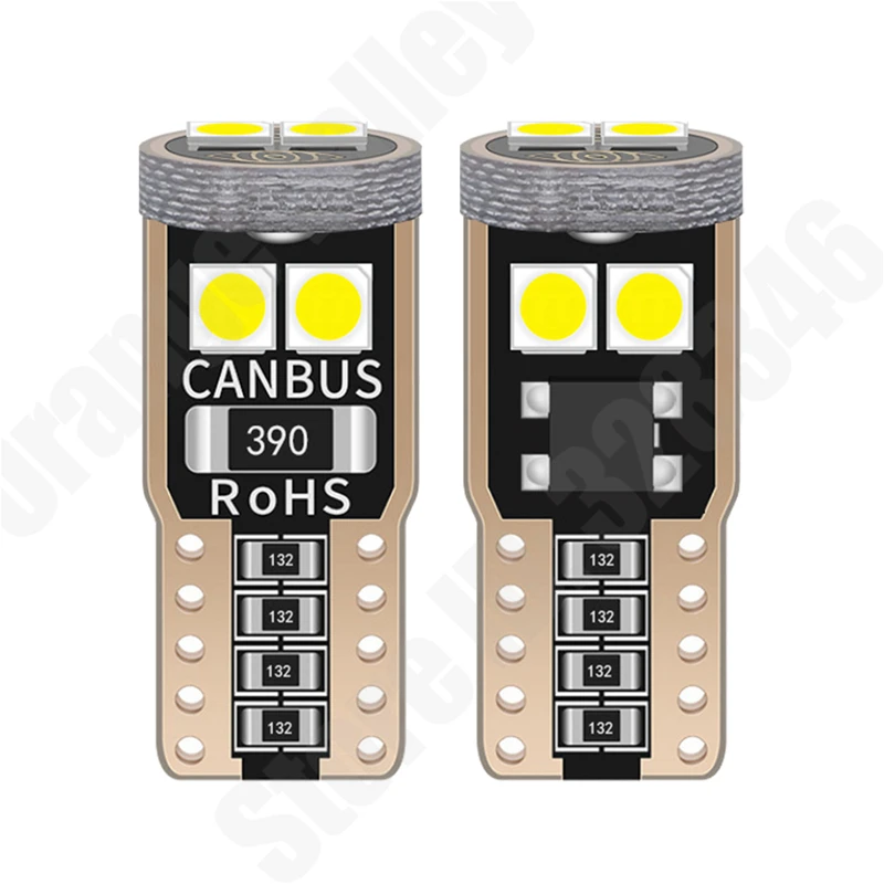 100 шт. T10 6 светодиодов 3030 W5W 168 194 SMD светодиодная купольная лампа для чтения