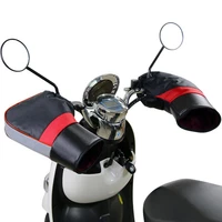 motorcycle handlebar mitt oxford cloth reflective thermal cover warmer for winter riding