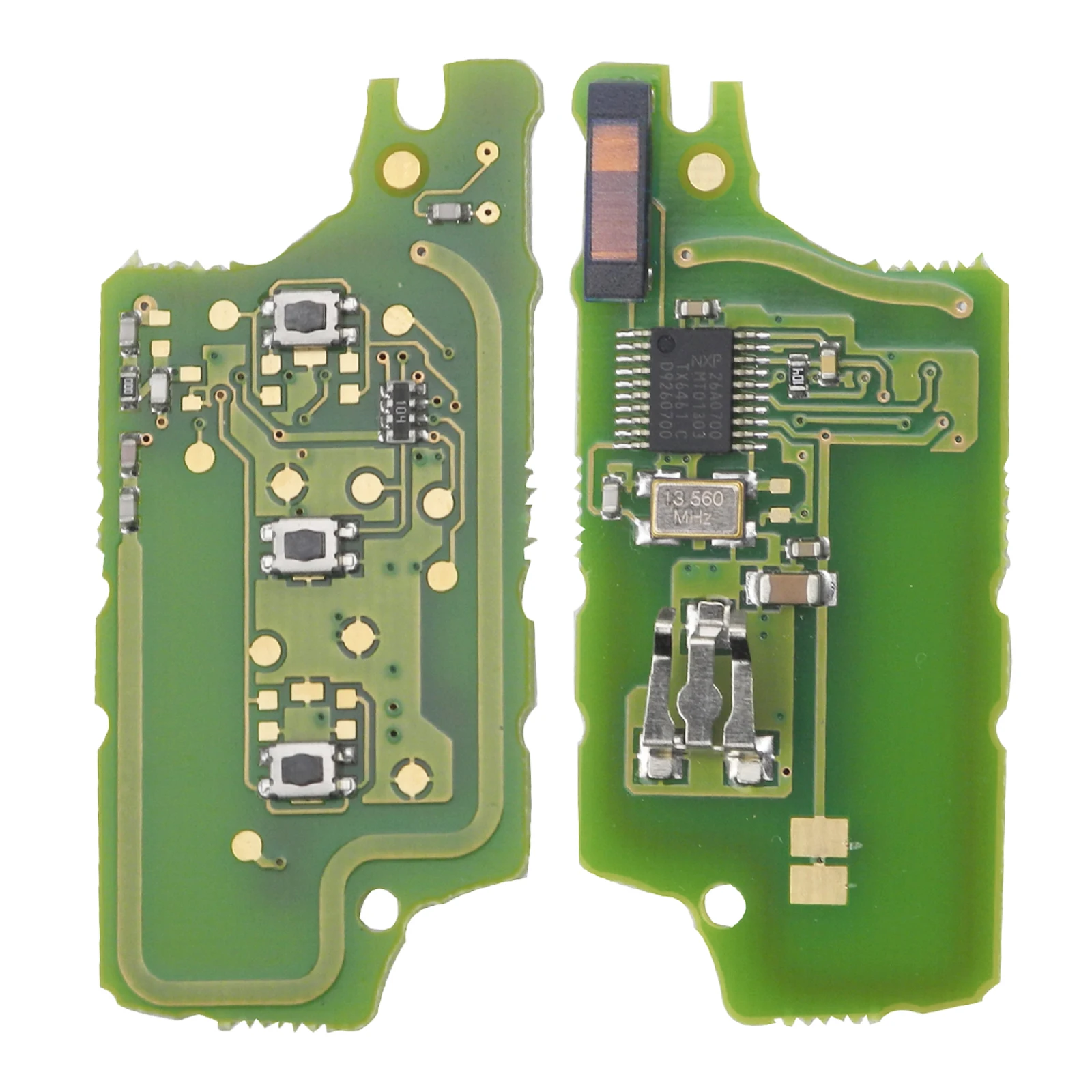 

Kutery 10pcs 3 Buttons Remote Key For Peugeot For Citroen C3 C5 With Trunk Ask 433Mhz Remote Circuit Board Hu83 Blade Ce0536