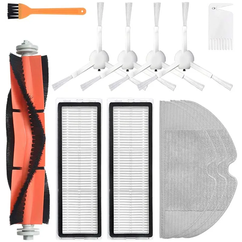 

TOP!-12 Pack Replacement Parts for Xiaomi Mijia 1C Sweeping Mopping Robot Vacuum Cleaner Main Brushes Filters Side Brush