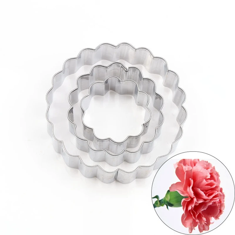 3 шт./компл. гвоздики в виде лепестков пресс формы для выпечки Нержавеющая сталь