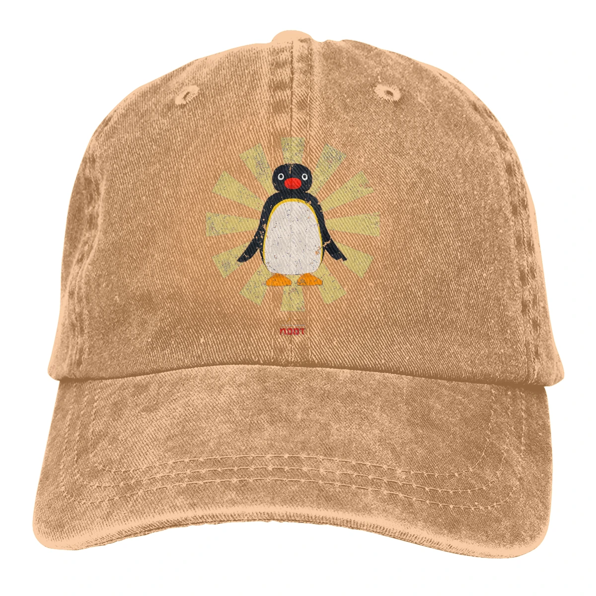 

Washed Men's Baseball Cap Noot Retro Trucker Snapback Caps Dad Hat Pingu Pinga Penguin TV Golf Hats