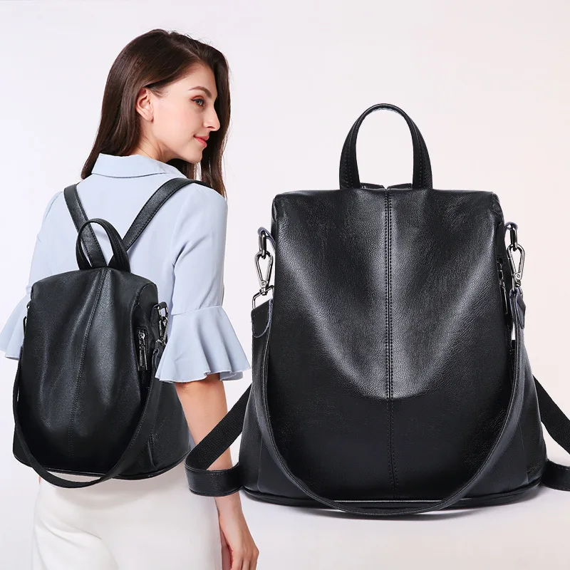 

Backpack Women 2021 Fashion Small Bagpack PU Leather Travel Backpack School Bags For Teenage Girls Back Bag mochila XA400H