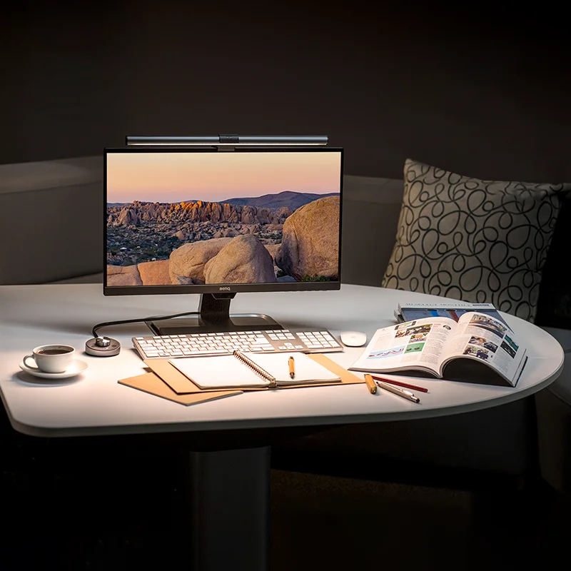 Приглушаемая Светодиодная настольная лампа для экрана компьютера USB защита глаз