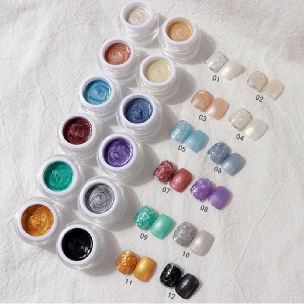 

Nail Glitter Show White Nail Varnishes DIY Thread Shell Gel Nail polish Manicure Tool Phototherapy glue