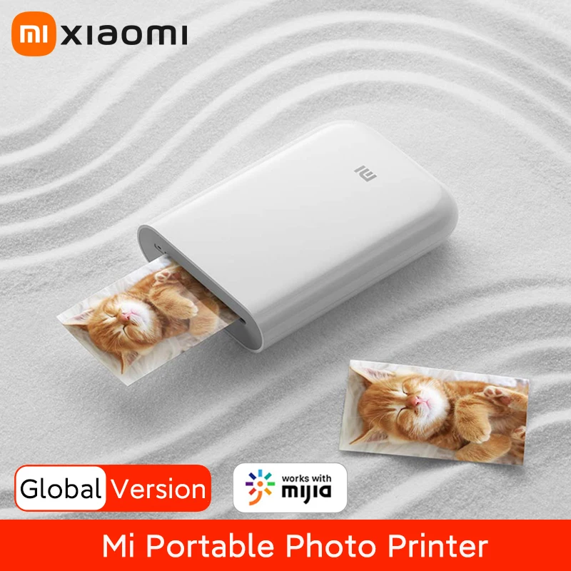 

Xiaomi Mini Portable Thermal Printer Zink Inkless Mijia AR Pocket Photo Printer Wireless Bluetooth-compatible Printing Machine