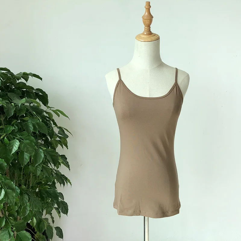 

Korean version of all-match spring women's pure cotton vest with a new bottoming shirt for ladies camisole M8107