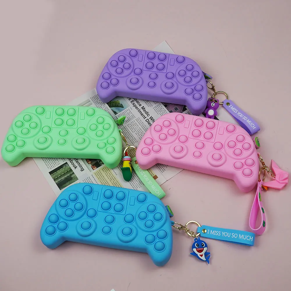 

Controller Gamepad Shape Pop Game Purse Push Popper Bubble Should Bag Sensory Popping Pencil Case Stress Reliever Fidget Toys