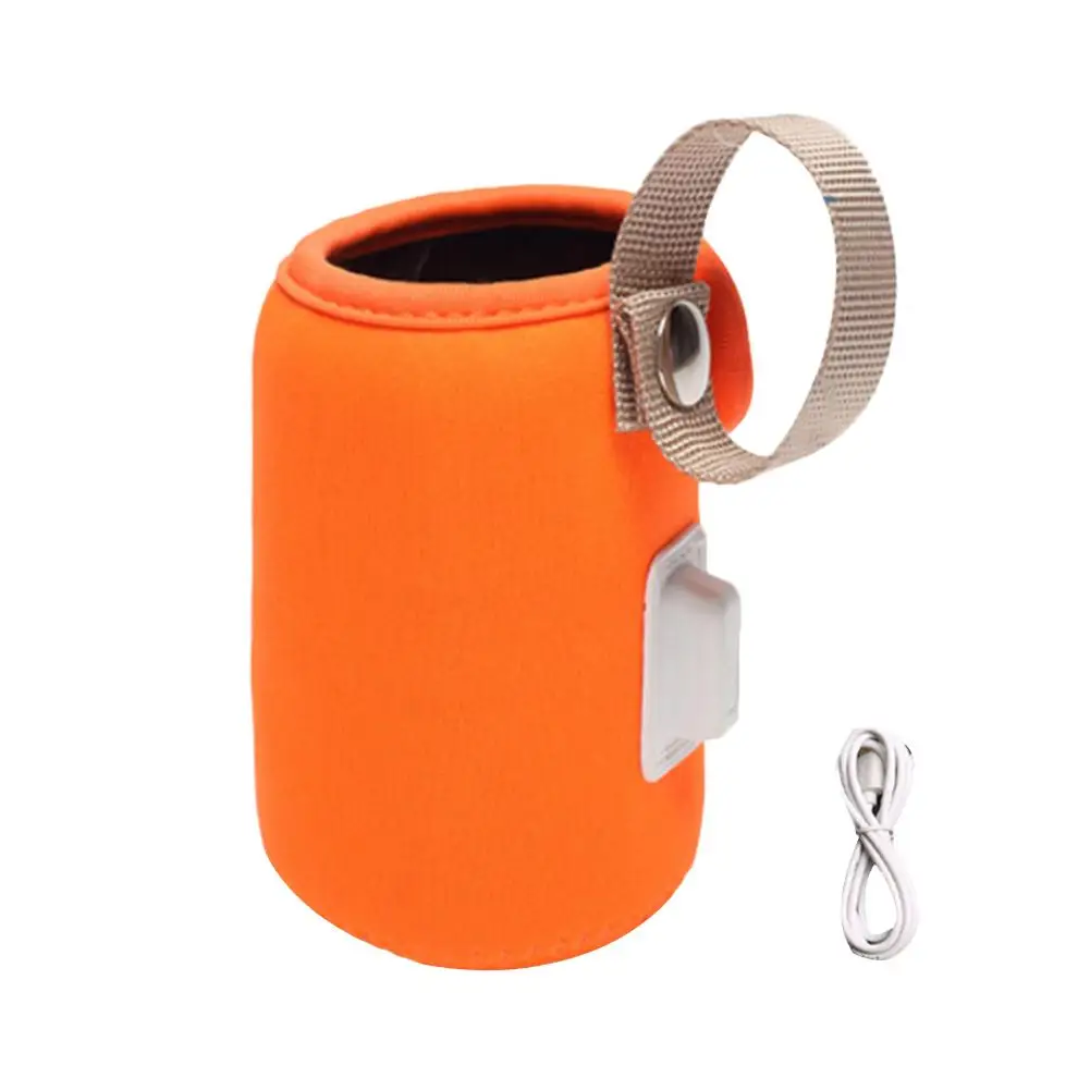 Orange USB Электрический нагреватель для бутылок обогреватель изолированный мешок дорожная чашка портативный в автомобиль обогреватели напиток теплый Молоко термостат мешок для кормления новорожденных - Цвет: Orange