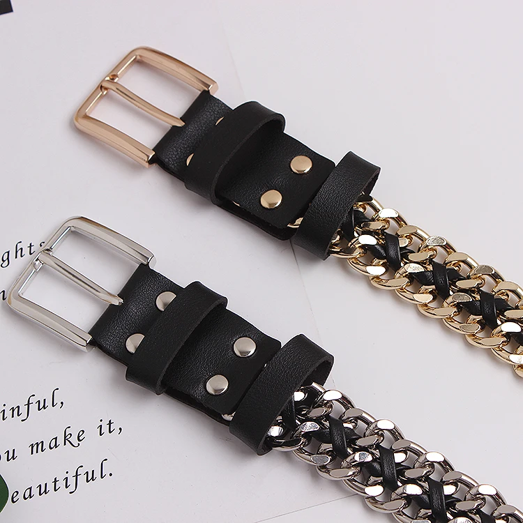 CETIRI HIgh Quality Metal Waist Chain Belt Gold Buckle Body Dress Punk For Coat | Аксессуары для одежды