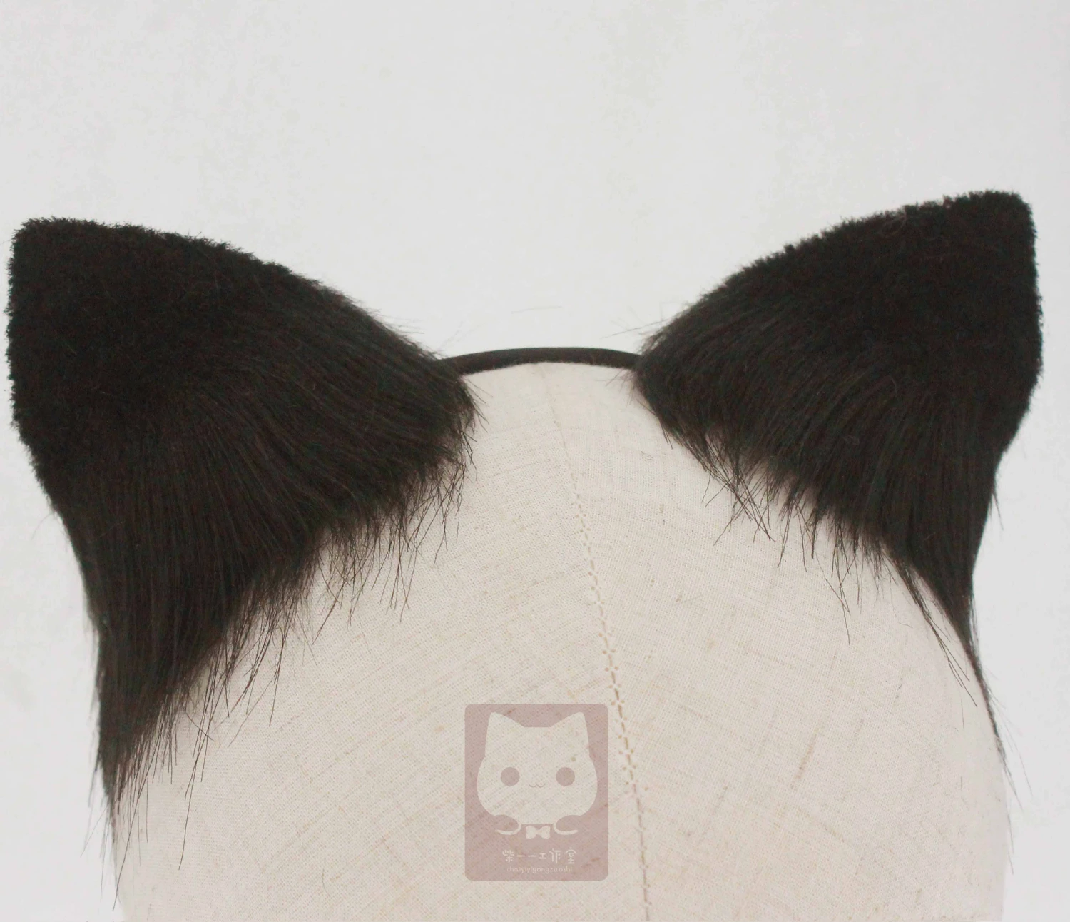 MMGG новый оригинальный обруч для волос ручной работы с черными кошачьими ушками