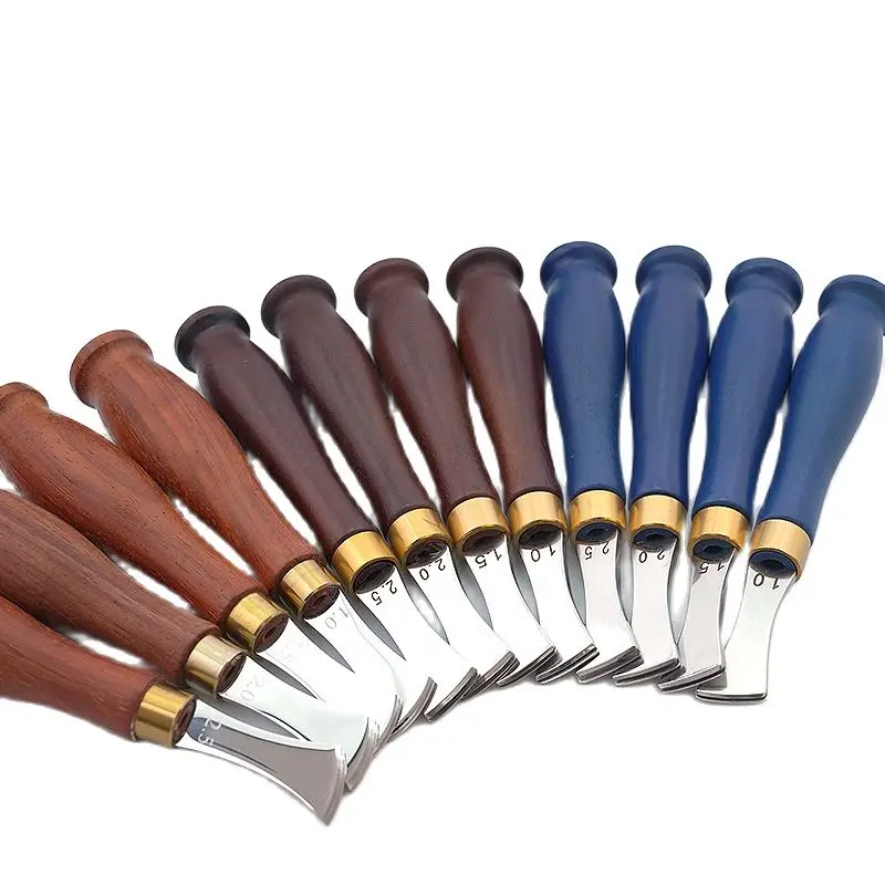 1pcs Leather Craft Tools Line Indentation Implement DIY Handmade Edge Cutter Shallow Round Solid Wood Blank Holder | Дом и сад