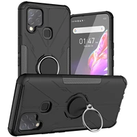 Case for Infinix Hot 10S X689 Shockproof Soft TPU with Hard Ring Holder Armor Cover For Infinix Hot 10S NFC X689D 10T X698C