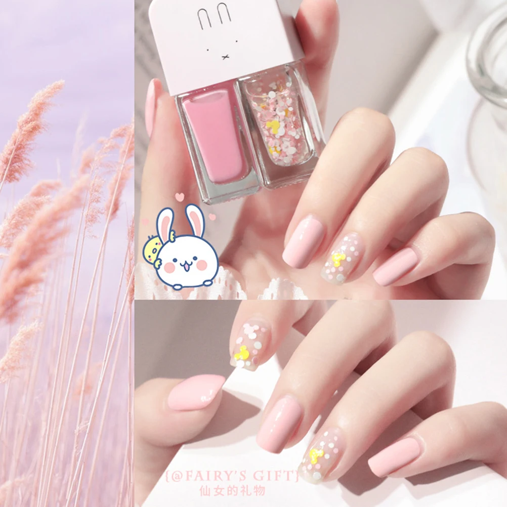 Лак для ногтей нетоксичный Быстросохнущий лак глянцевый длинный Блестящий