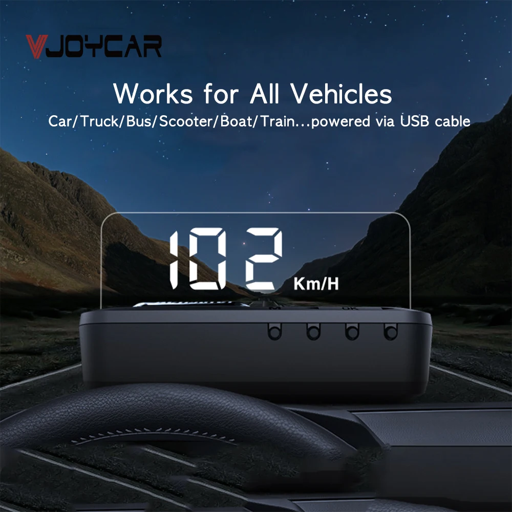Vjoycar V81 GPS Head up display HUD Mirror Car Speed Projector автоматический измеритель скорости KMH/KPM
