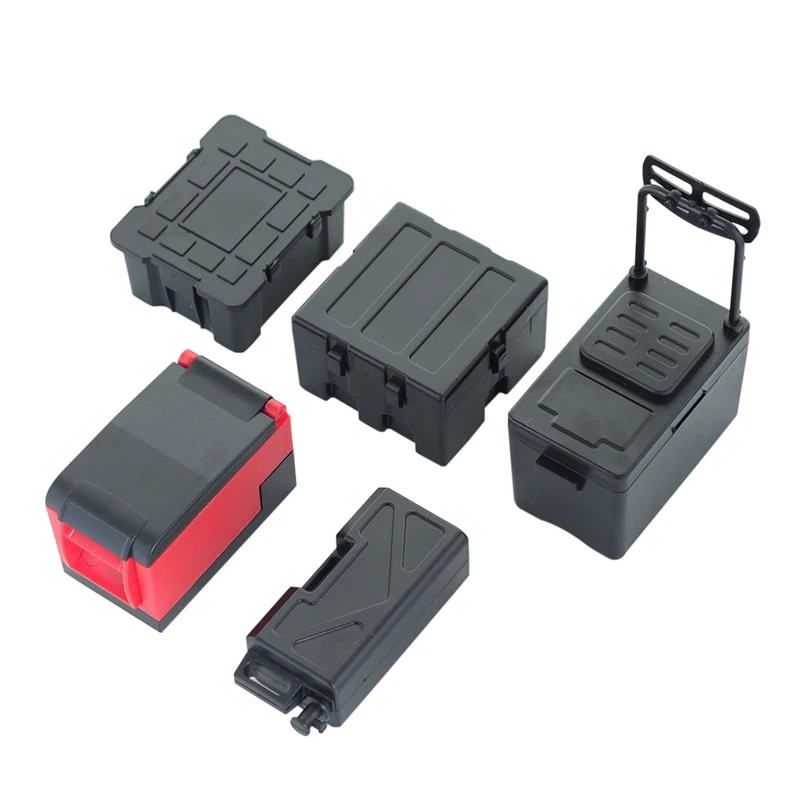 5 шт./компл. имитированные украшения топливный бак Toolbox холодильник для 1/10 RC Crawler