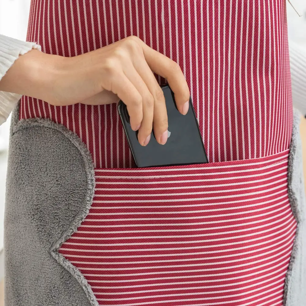 Кухонный нагрудник фартук с 2 большими карманами для взрослых нагрудники