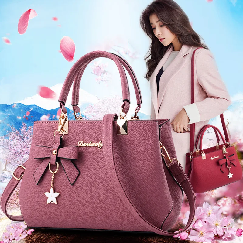 

2021 New Lychee Single Shoulder Straddle Hand Held Women's Bag