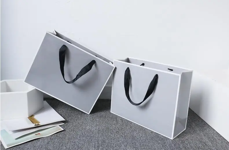 Черный/белый логотип Бесплатная печать 100 шт./лот утепленная серая пустая