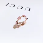 Женское кольцо в форме сердца, дизайнерское Обручальное Кольцо Кошачий глаз с роскошными отверстиями, регулируемый размер, корейская бижутерия, 2021