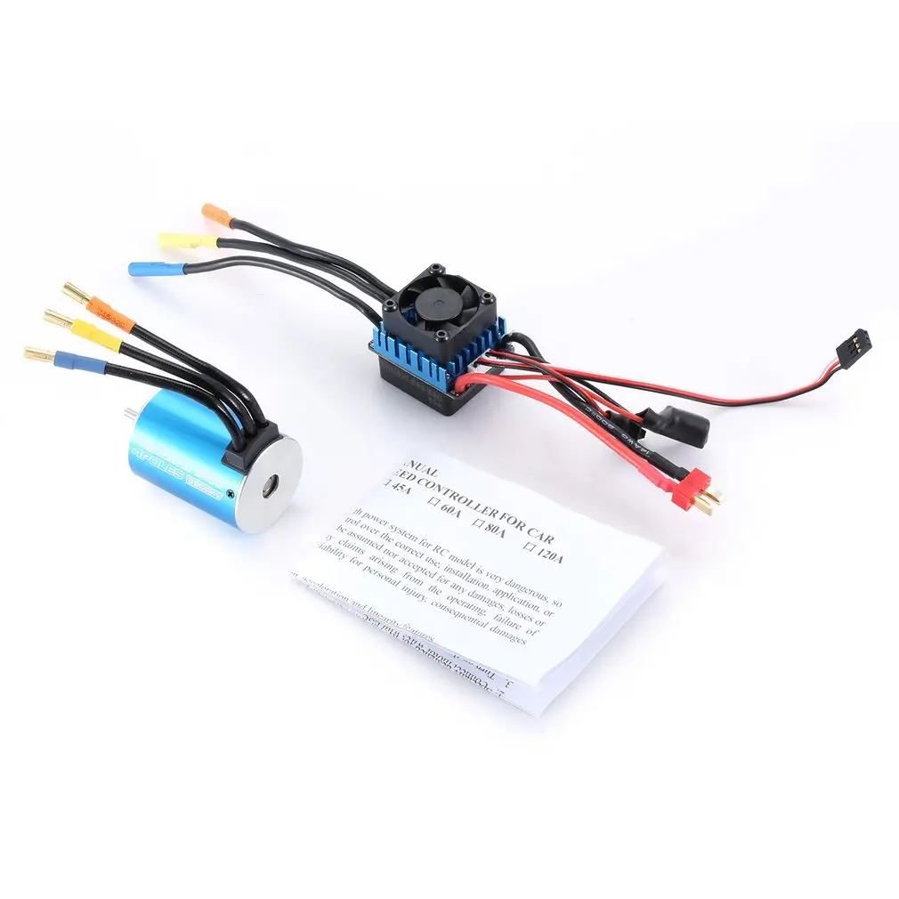 

SURPASS HOBBY 3650 3900KV Sensorless Brushless Motor With 60A Brushless ESC Electric Speed Controller For 1/10 Scale RC Car