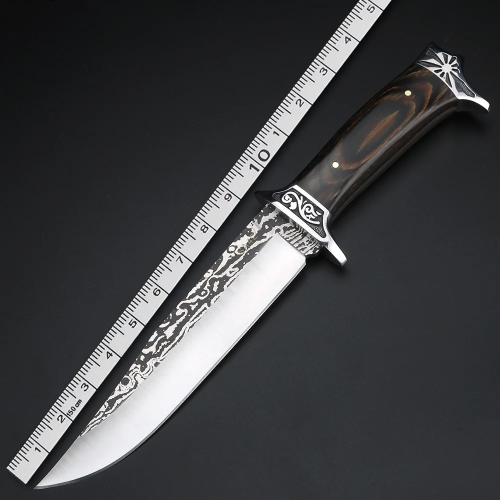 

Outdoor D2 steel fixed blade knife wild survival short knife high hardness hunting self-defense knife