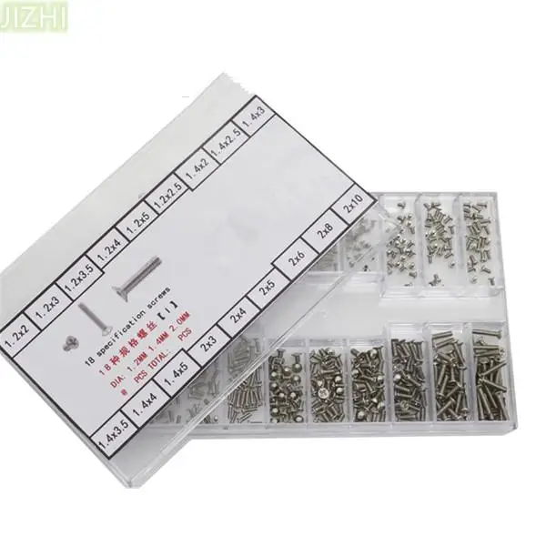 

18 Types 500Pack Mini screw DIY Kit Laptop Computer Assemble Repair Screw Fastener set 1.2/1.4/2.0 mm Replacement