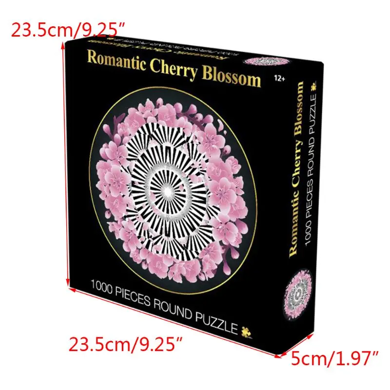 

500/1000 Pieces Mandala Windmill Jigsaw Puzzles Round Square Picture Adult Kids DIY Educational Toy