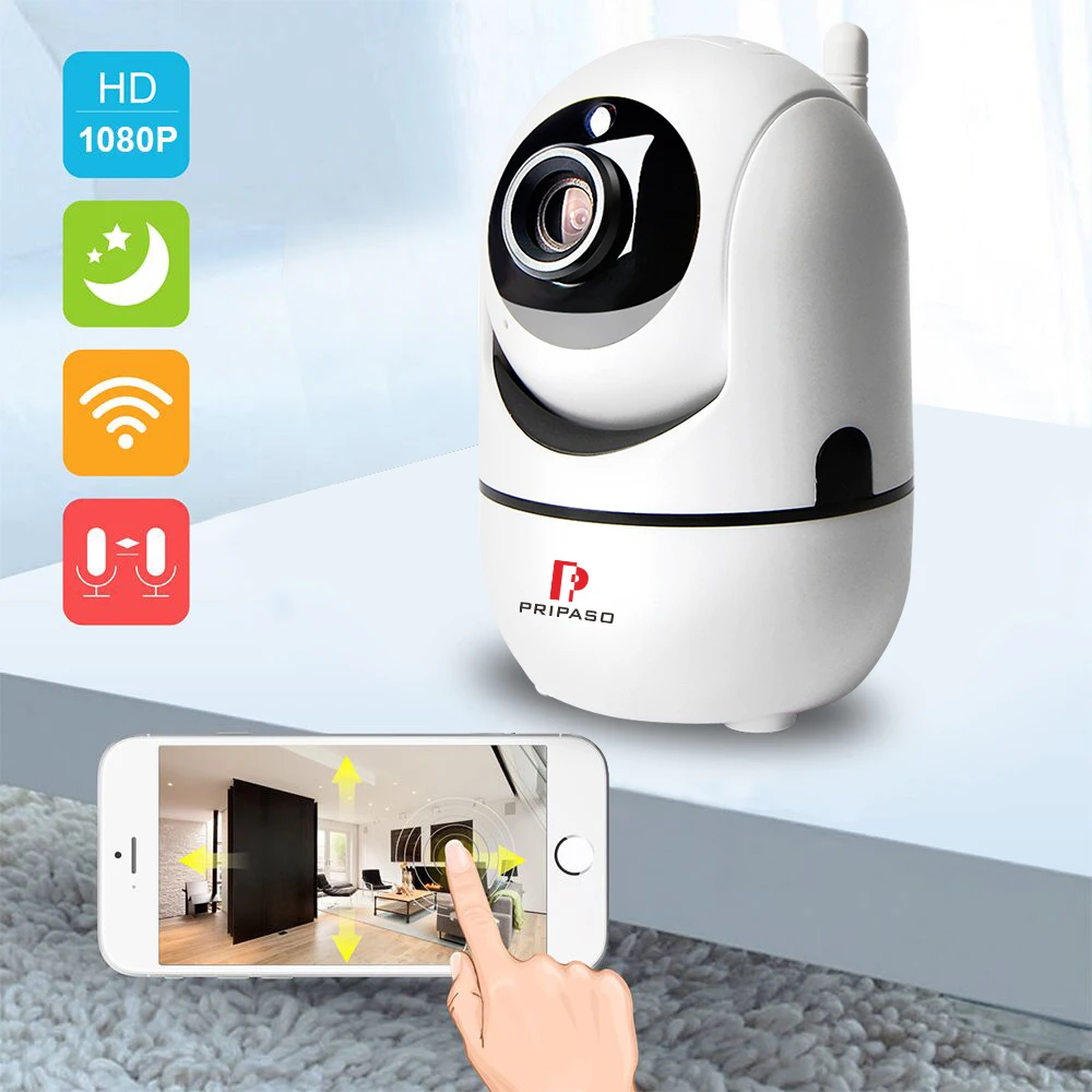 Pripaso 1080P Облако IP PTZ камера Внутренняя безопасность жилища Мини wifi 3 6 мм объектив