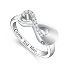 Модное кольцо для кремации для золы с кристаллами Бесконечность памятный сувенир кольцо-держатель для пальца зонт для животныхчеловека кольцо с урной для праха для женщин