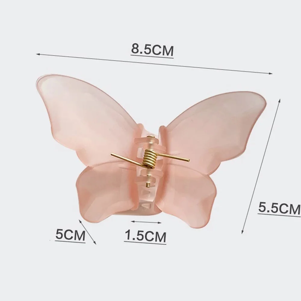 

1PC Hair Claw Clips Barrette Clamp Candy Colors Butterfly Ponytail Crab Girls Hair Hairpin Hair Styling Accessories For Women