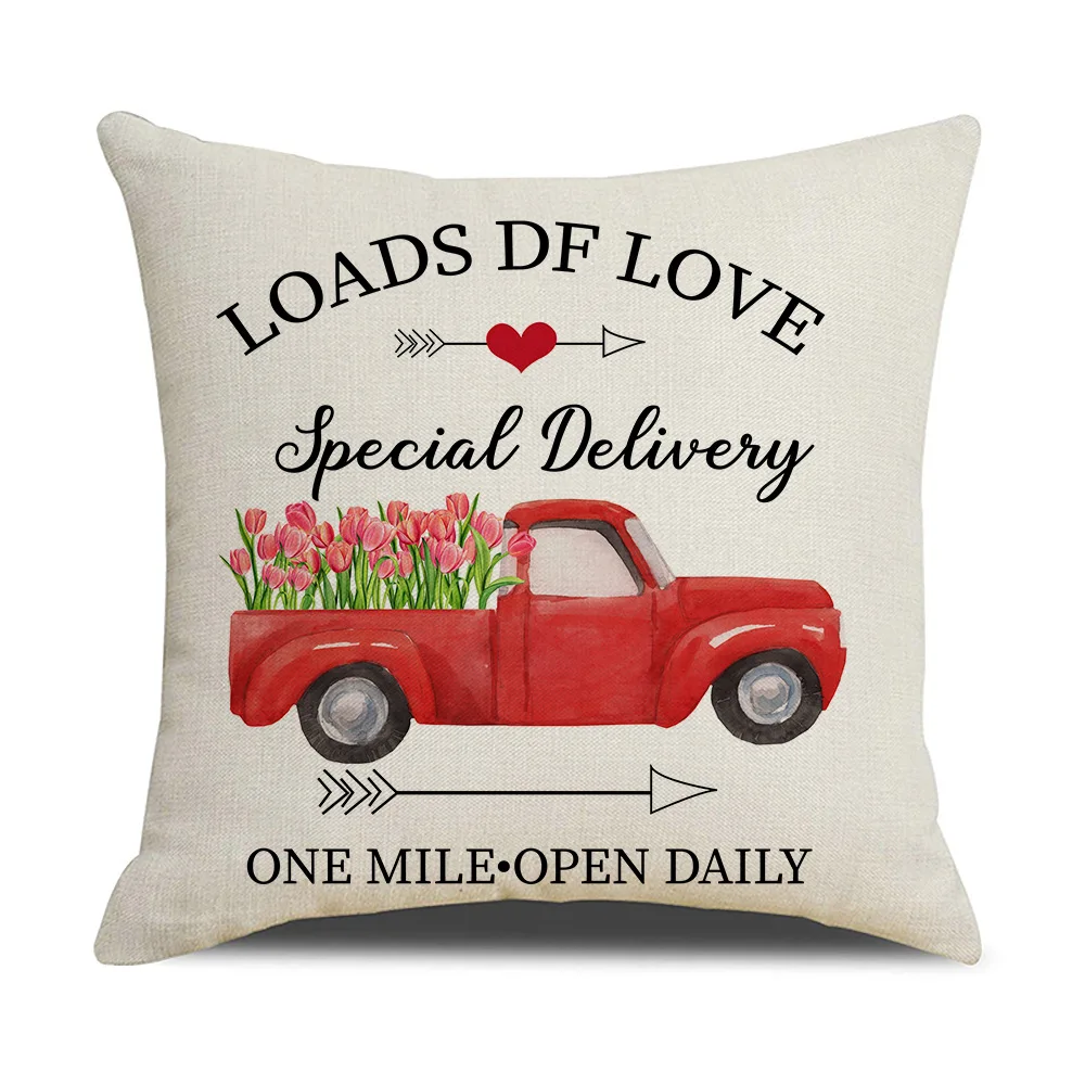 Декоративный чехол для подушки на День святого Валентина квадратная подушка