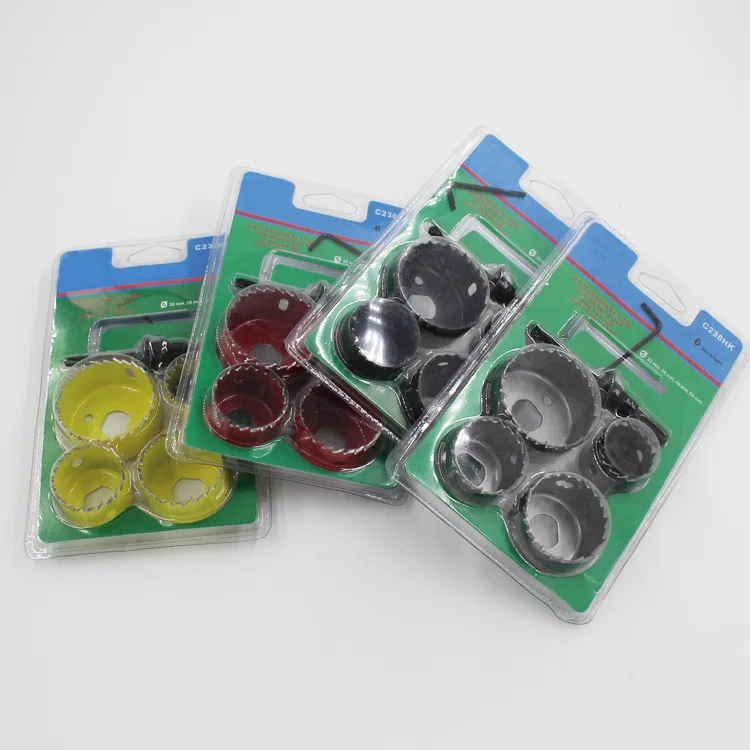 6 шт. M42 биметаллический дырооткрыватель набор деревообрабатывающий Дырокол