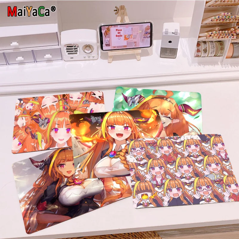 

Simple Design Kiryu Coco Hololive Anti-Slip Durable Silicone Computermats Smooth Writing Pad Desktops Mate gaming mouse pad